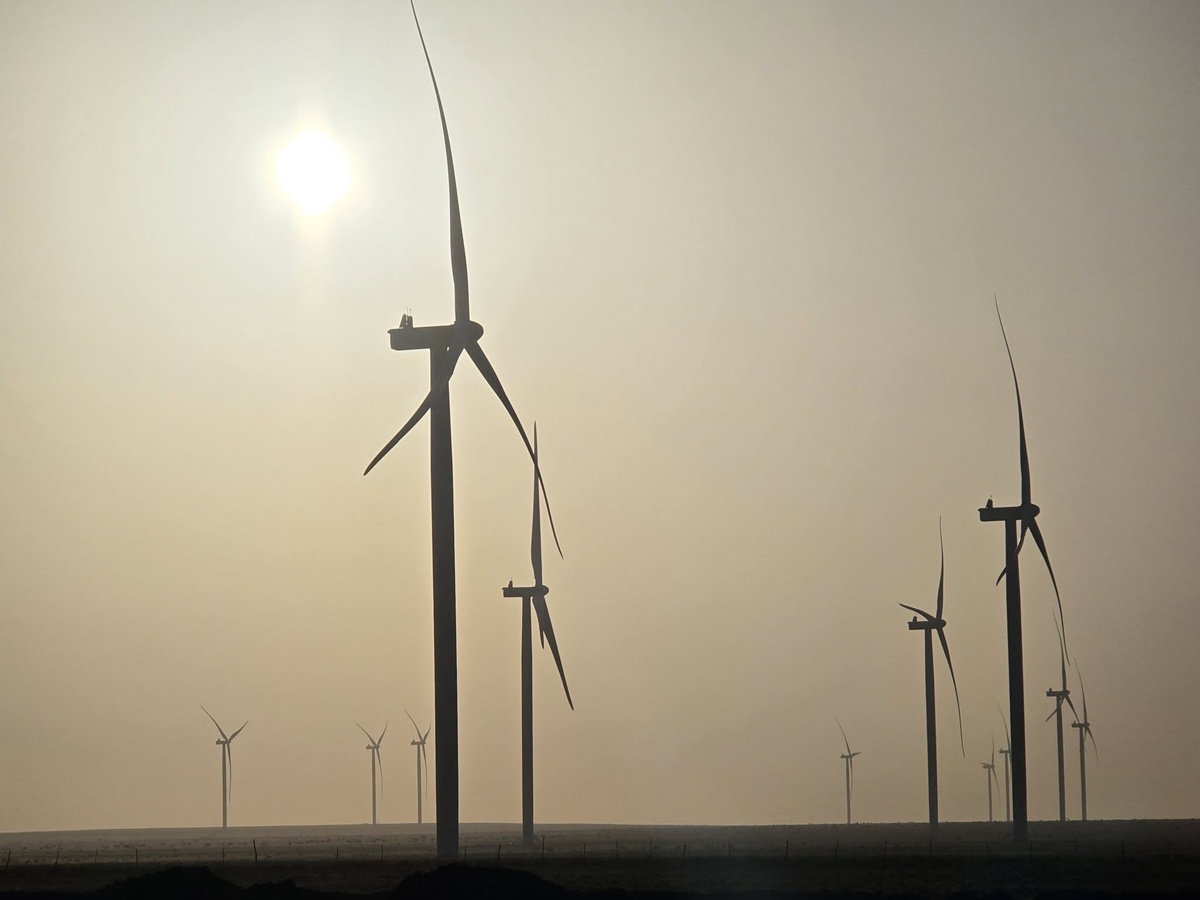 #27 GE Vernova wind turbines installed in Throckmorton TX, USA, courtesy John Skrzyniar, blade tech for International wind