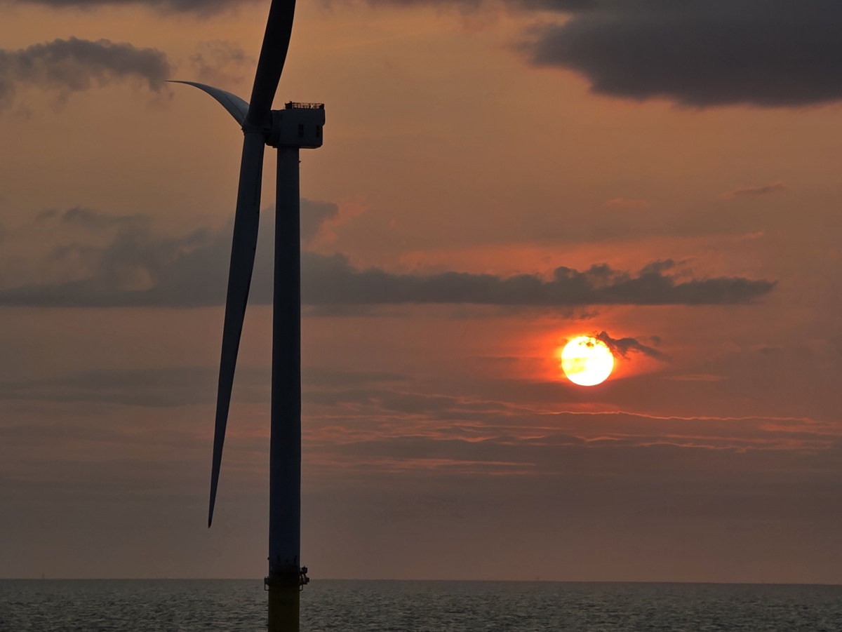 #29 Éolienne GE Vernova Haliade X installée au parc éolien en mer Dogger Bank au Royaume‑Uni, avec l’aimable autorisation d’Alex Reinert